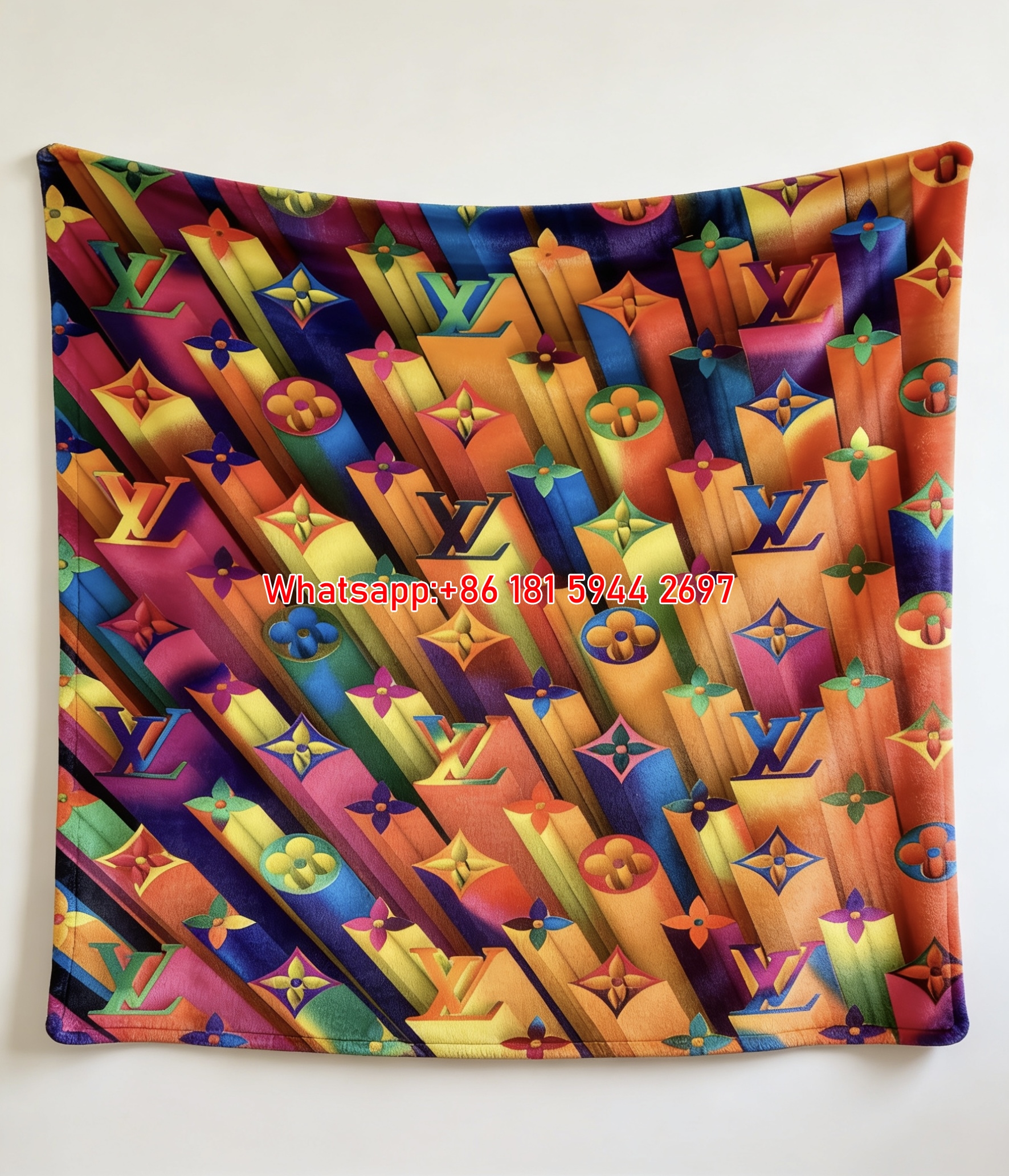 Fashion Logo Flannel Throw Blanket 446
